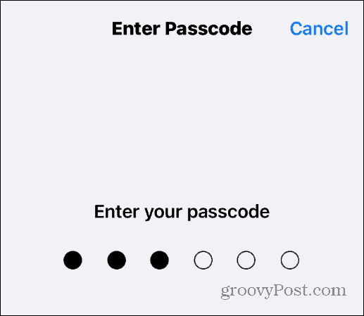 Změňte přístupový kód na iPhone