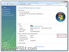 Obrazovka systému Windows 7 nebo Vista