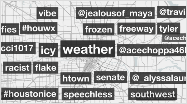 Výsledky vyhledávání hashtagů Trendsmap