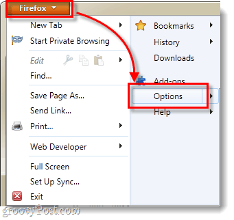 firefox 4 možnosti nabídky