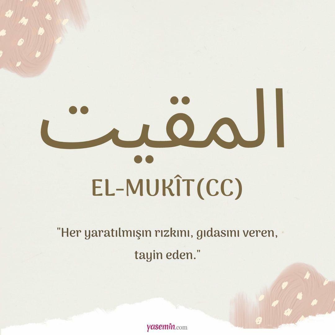 Co znamená al-Mukit (cc) ze 100 krásných jmen v Esmaül Hüsna?