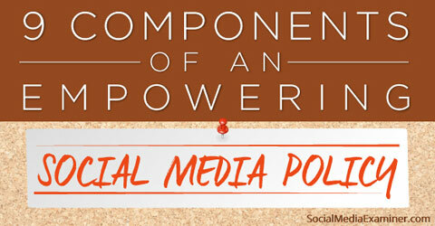 napsat politiku sociálních médií