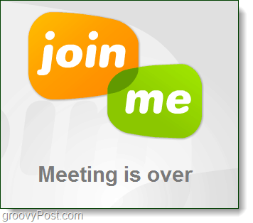 setkání skončilo, join.me