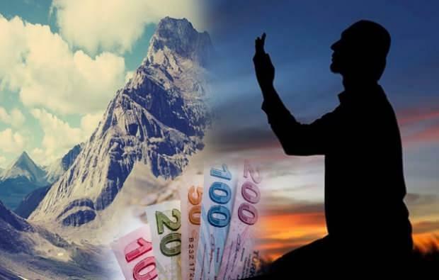 Modlitba zaplatit dluh až na horu