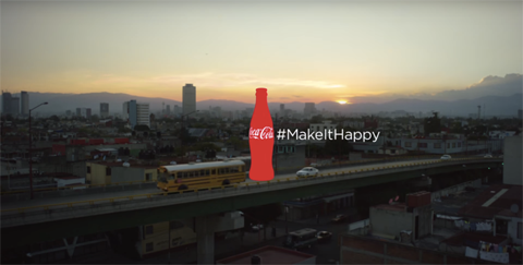 coca-cola hashtag billboard