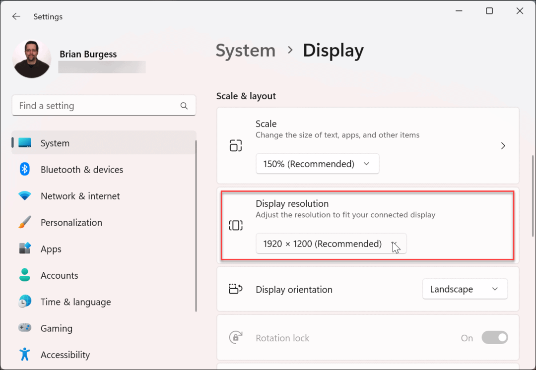 Jak změnit rozlišení obrazovky v systému Windows 11