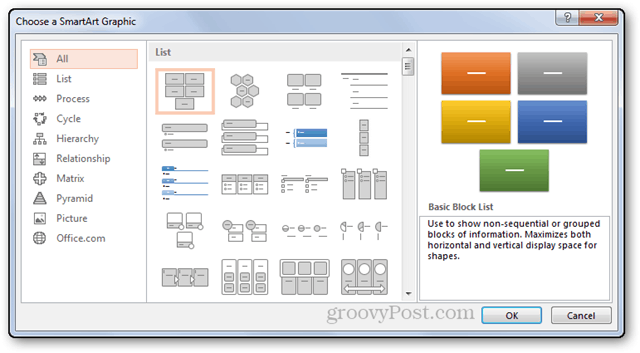 smartart smartart powerpoint powerpoint 2013 okna přizpůsobení typů zvolili výběr více