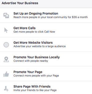 Používání stránky na Facebooku vám poskytuje přístup k celé řadě reklamních možností.