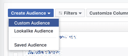 Vytvořte si vlastní publikum ve službě Facebook Ads Manager.