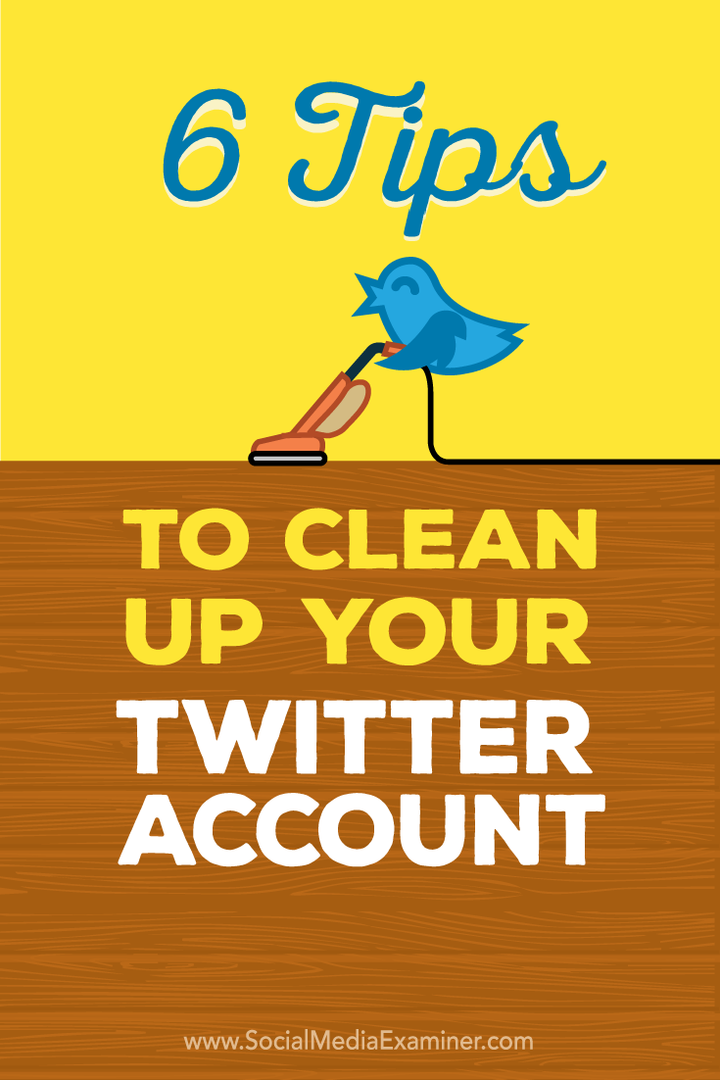 tipy na vyčištění twitter účtu