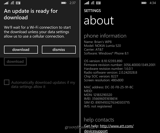 Windows Phone 8.1 Preview Získává další aktualizaci