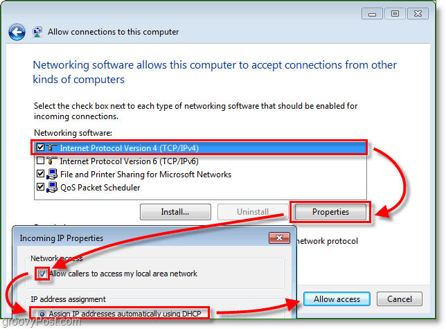 Nastavení VPN - Hostitel PPTP na domácím počítači Windows 7 [How-To]