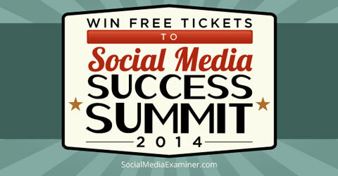 rozdávání lístků na summit úspěchu v sociálních médiích