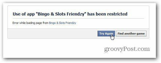 bingo automaty facebook omezeny