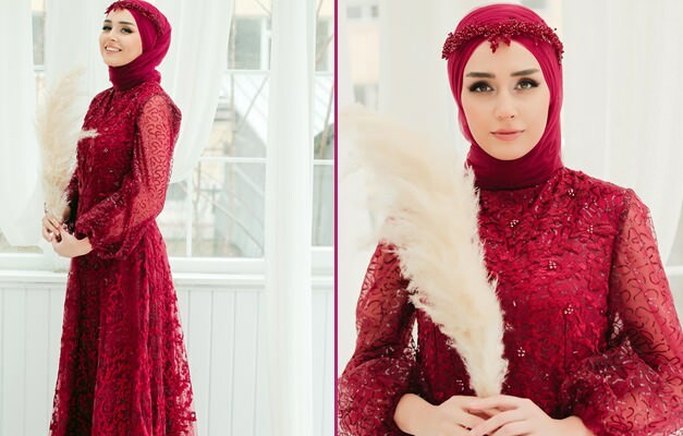 Nejelegantnější hidžábské večerní šaty na henna noci! Hidžáb večerní šaty 2020