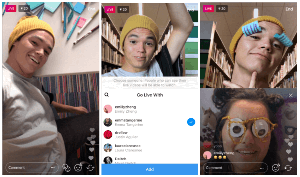 Instagram nyní umožňuje provozovatelům vysílání pozvat diváky, aby se připojili ke svým živým video streamům v aplikaci.