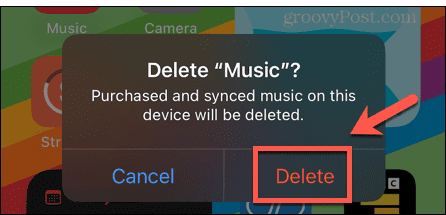 iphone odstranit hudební aplikaci