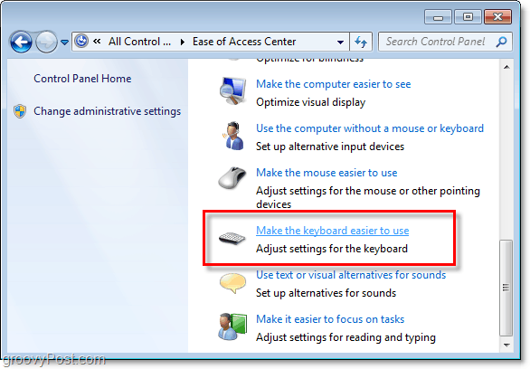 Jak zakázat lepkavé klíče a filtrovat klíče v systému Windows 7