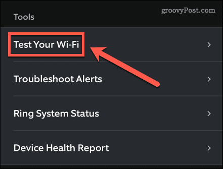 vyzváněcí test wifi