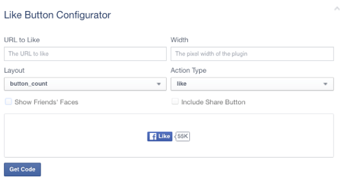 konfigurace tlačítka jako facebook