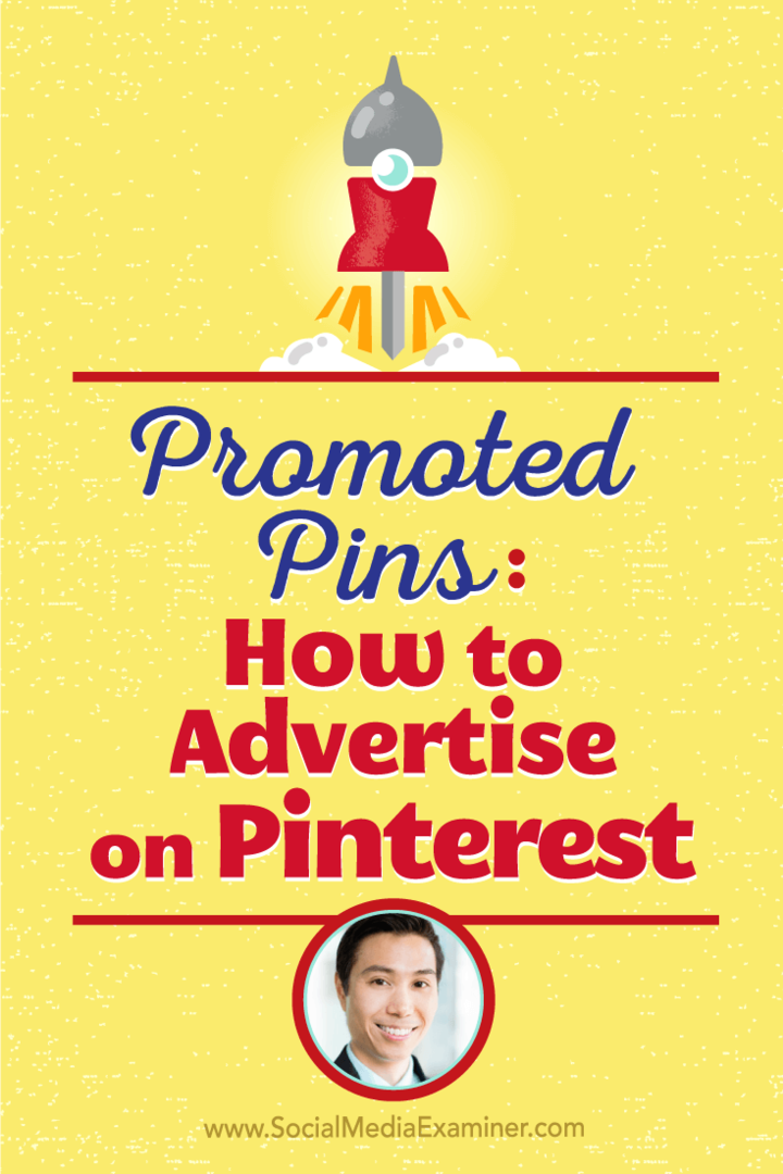 Vincent Ng mluví s Michaelem Stelznerem o tom, jak inzerovat na Pinterestu pomocí propagovaných pinů.