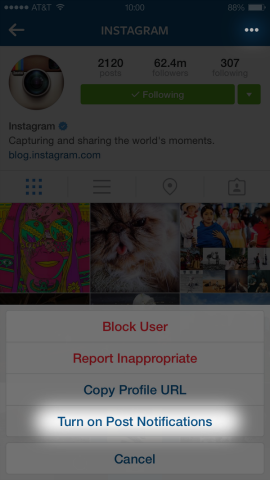 Instagram přidává oznámení o příspěvcích