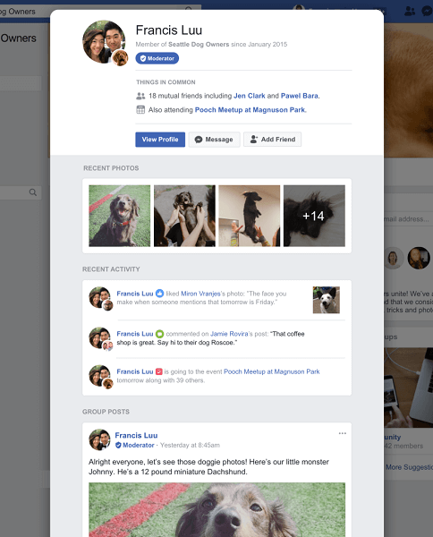 Facebook oficiálně zavedl profily členů s podrobnostmi specifickými pro skupinu, aby pomohl posílit komunity ve skupinách.
