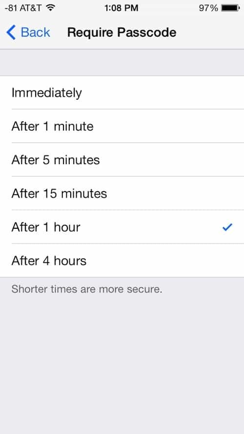 Jak nastavit nebo vypnout zámek zámku v systému iOS 7