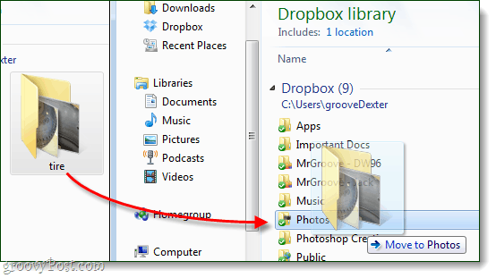 přenos obrázků do složky Dropbox