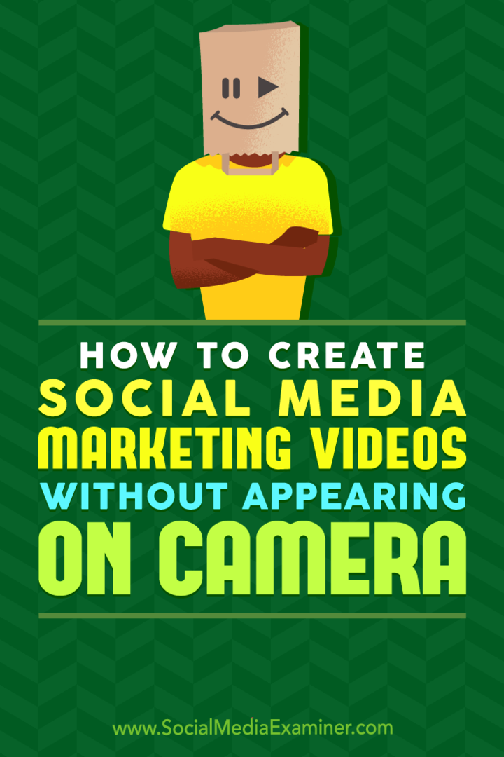 Jak vytvořit videa z marketingu na sociálních médiích, aniž by se objevila na kameru, Megan O'Neill v průzkumu sociálních médií.