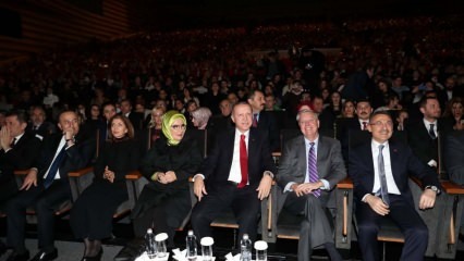 Koncert se zúčastnili prezident Erdoğan a první dáma Fazıl Say