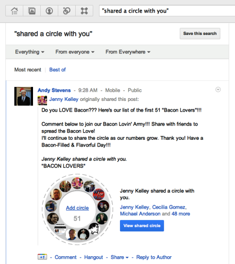 google + Začínáme 5 sdílených kruhů