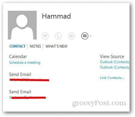 Sloučit kontakty Outlook 4