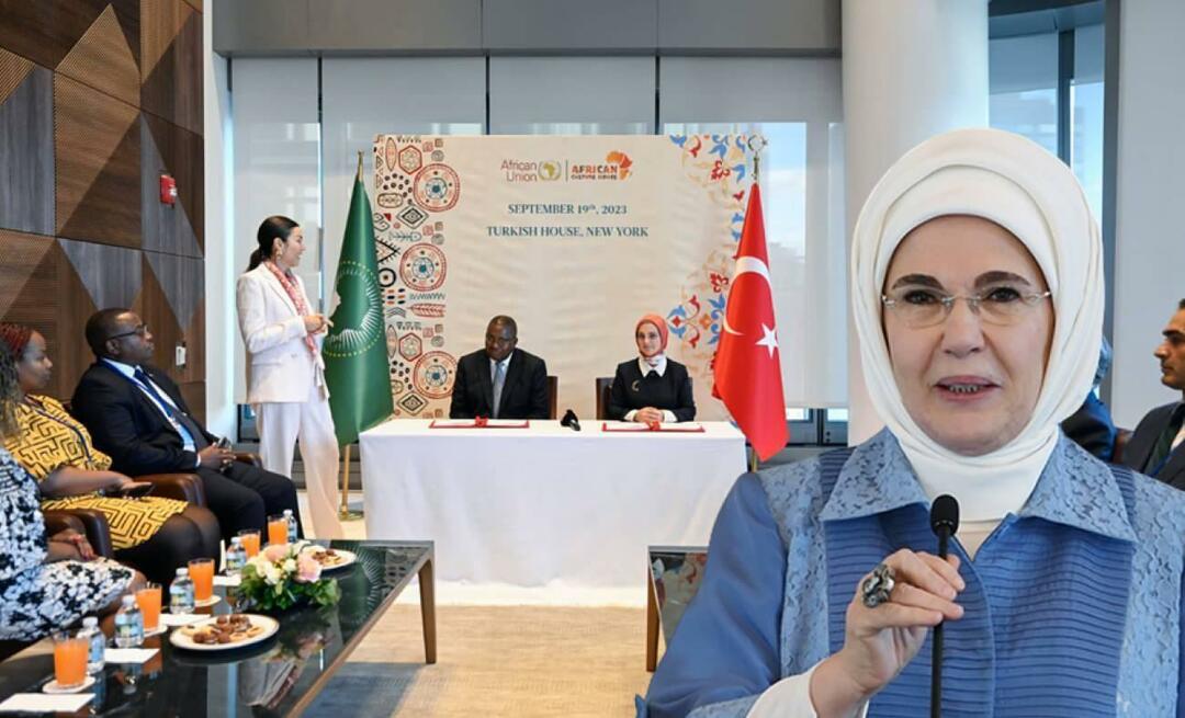 Mezi Africkou asociací kulturních domů a Africkou unií bylo podepsáno memorandum o porozumění! Emine Erdoğan...