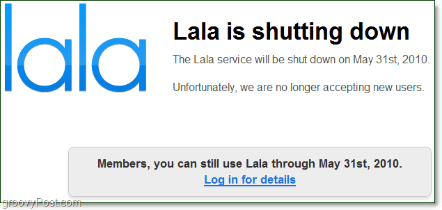 LaLa.com uzavírá a předává vládu iTunes [groovyNews]