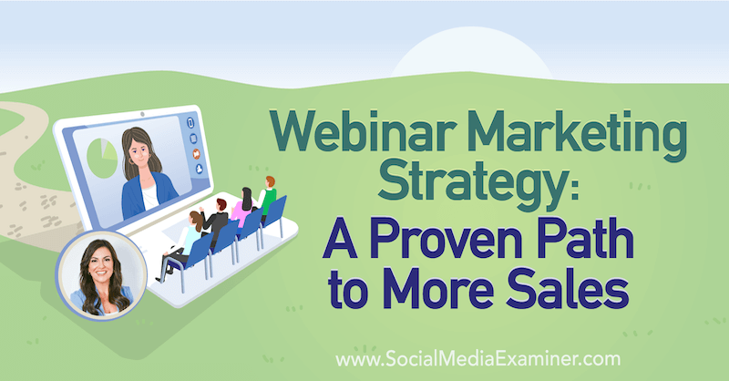 Webinar Marketing Strategy: A Proven Path to More Sales featuring insights from Amy Porterfield on the Social Media Marketing Podcast.