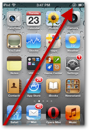 IPhone nebo iPod Touch: Vypněte automatickou orientaci