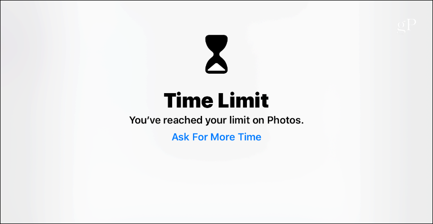 Časový limit obrazovky Čas iOS 12 iPad