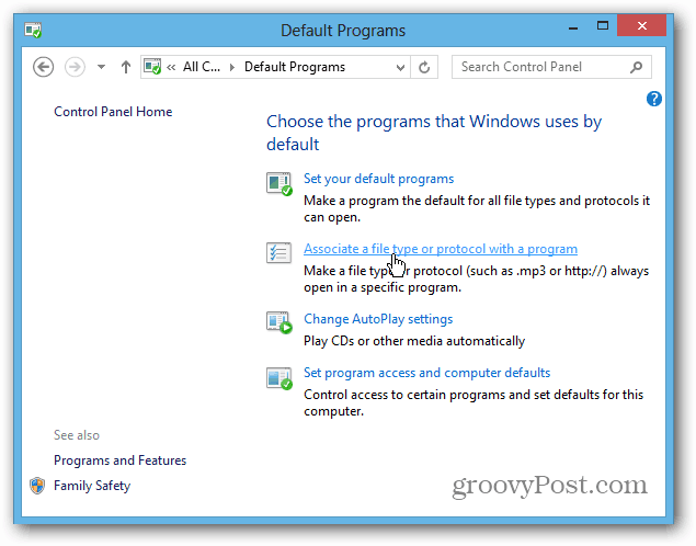Vyberte programy Windows 8
