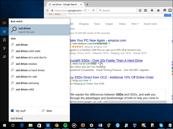 Make Cortana Search Google namísto Bing ve Windows 10