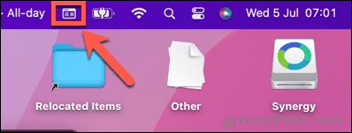 ikona nabídky vstupu mac