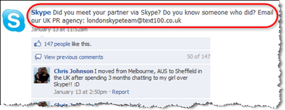 Skype na Facebooku