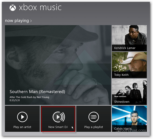 Nová Smart DJ Xbox Music