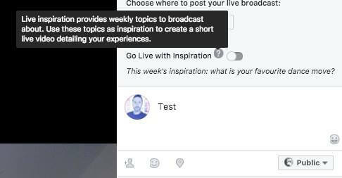 Zdá se, že Facebook testuje novou funkci živého videa, která dává vysílacím společnostem návrhy týdenních témat, o kterých se má vysílat.