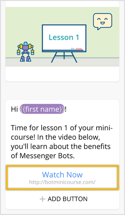 vytvořte sekvenci pro Messenger robota s Chatfuel