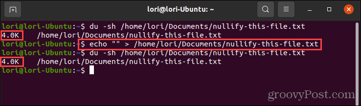 Použití příkazu echo s prázdnými uvozovkami v Linuxu