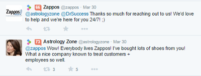 tweet reputace zappos