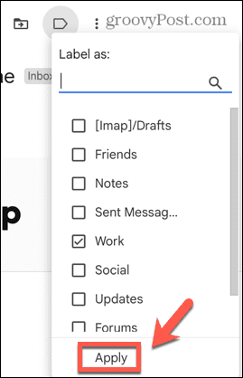 štítek aplikace Gmail