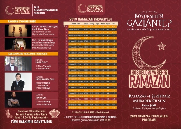 Co je v 2019 událostech Gaziantep Municipality Ramadan?