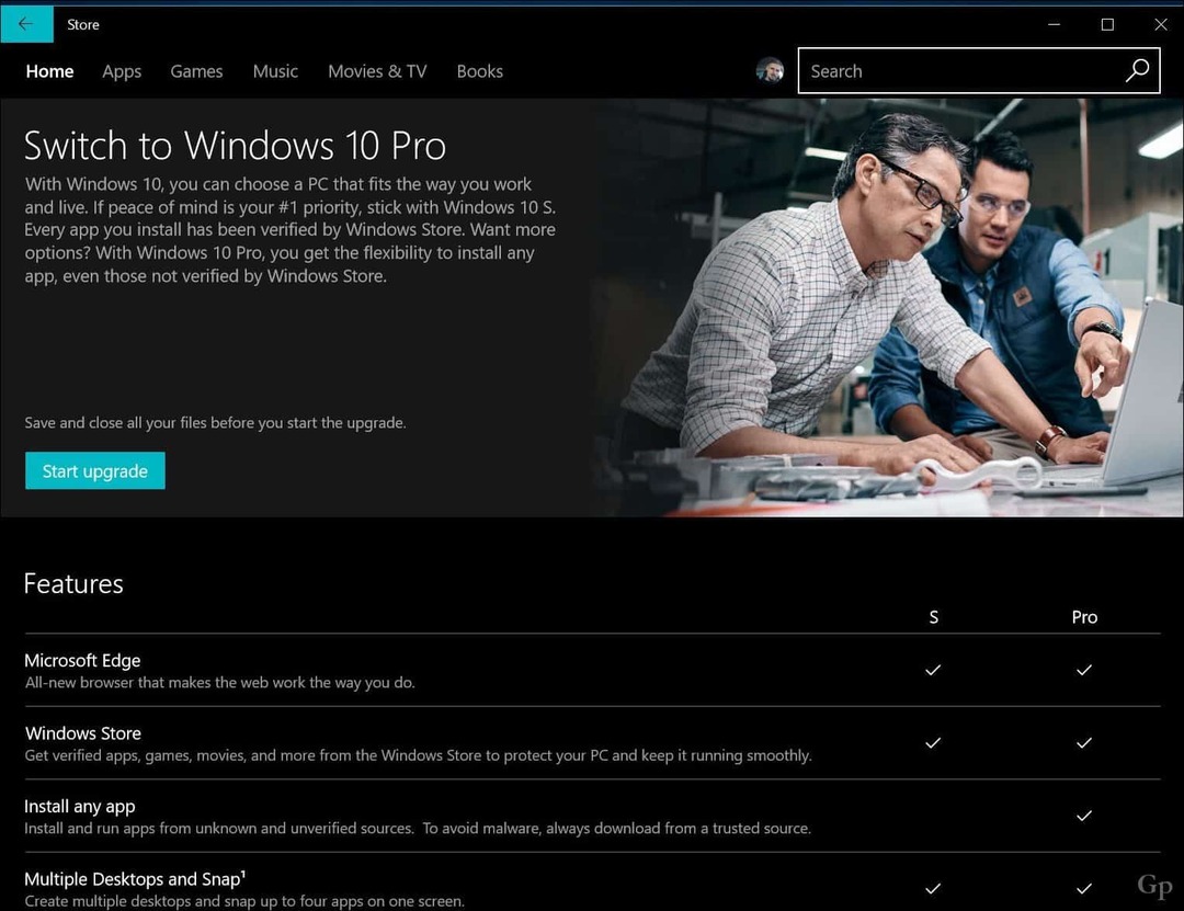 Microsoft dělá instalaci pro Windows 10 S Edition snadnou pro všechny